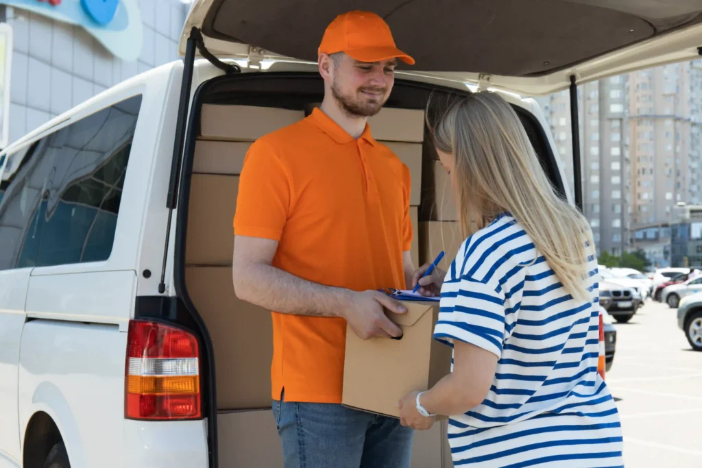 Last mile courier service for businesses